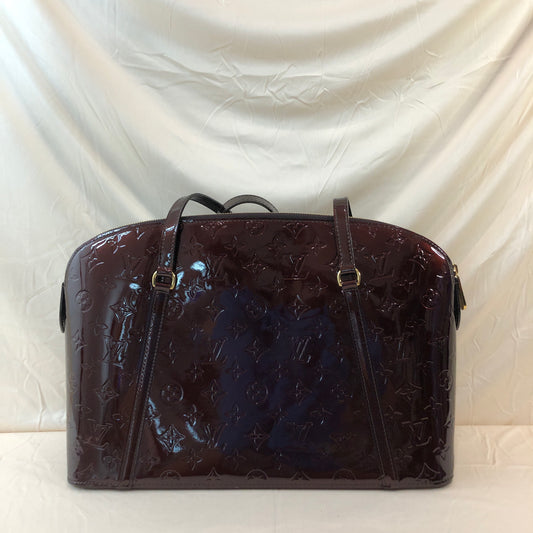 Louis Vuitton Burgundy Vernis Avalon MM Shoulder Bag Sku# 72224