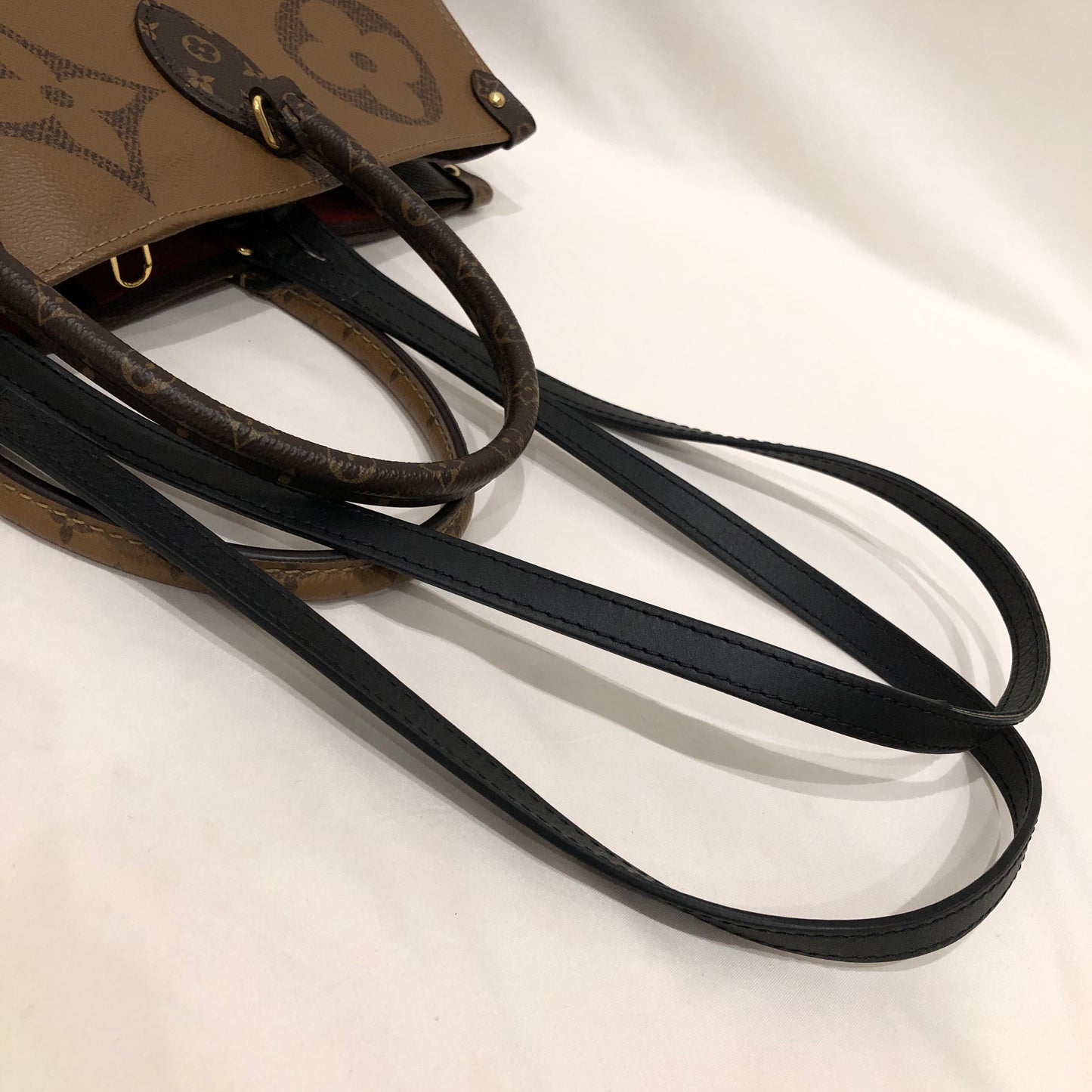 Pre-Owned Louis Vuitton Green Mini Lin Fabric Josephine GM Tote Sku# 65413