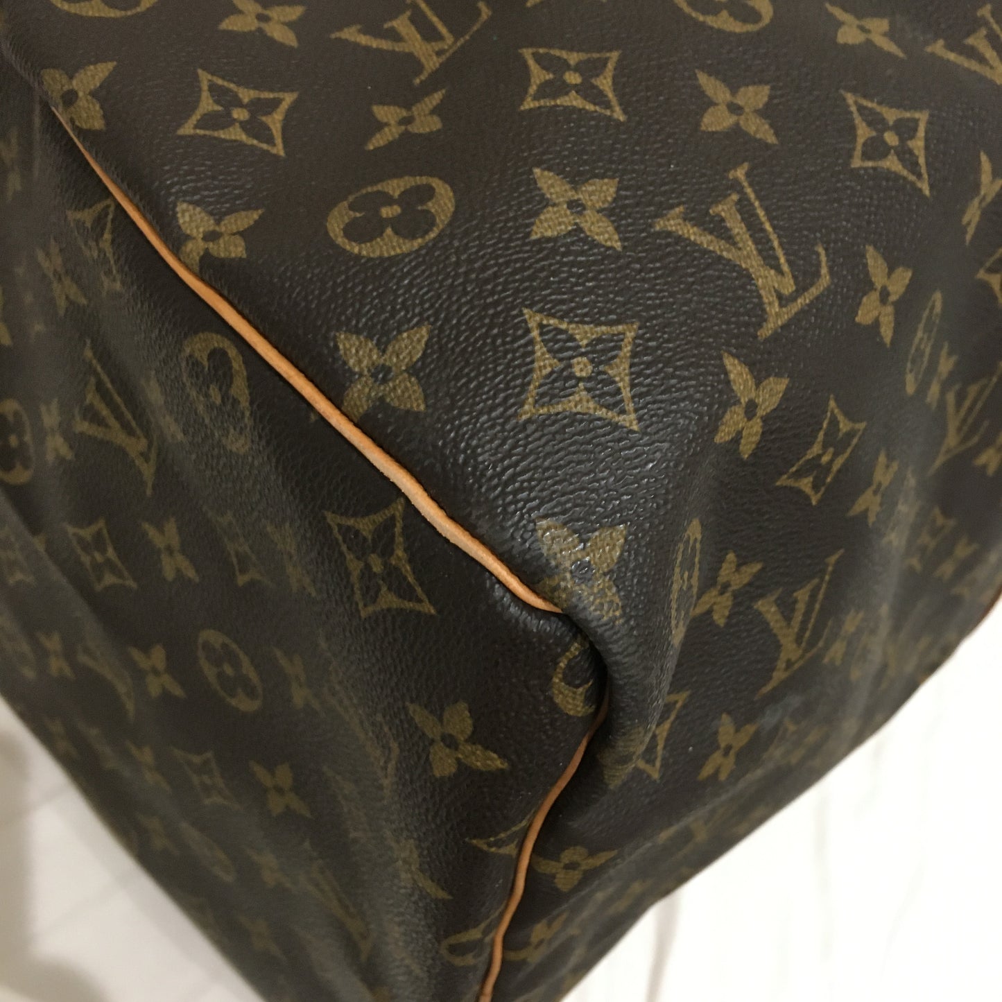 Louis Vuitton Monogram Coated Canvas Keepall 60 Travel Bag Sku# 71885