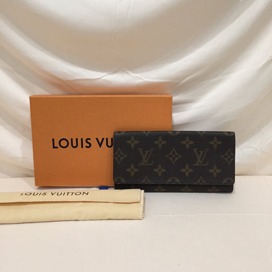 Louis Vuitton Monogram Coated Canvas Flap Wallet Sku# 72112
