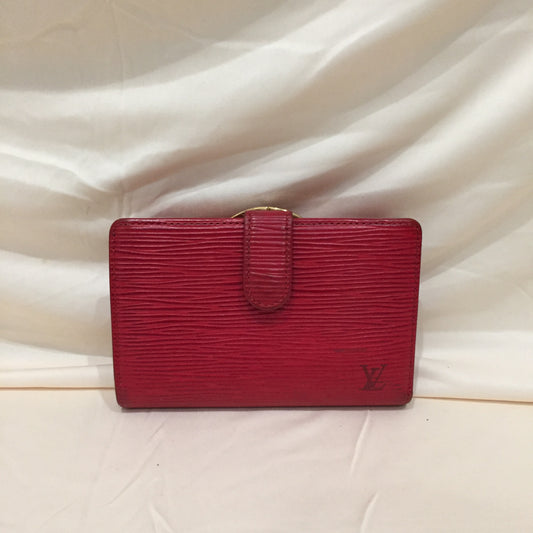 Louis Vuitton Red Epi French Kiss Wallet Sku# 72155