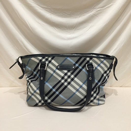 Burberry Grey Nova Check Handbag Sku# 71876