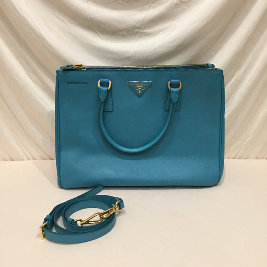 Prada Blue Calfskin Leather 2-Way Shoulder Bag Sku# 72454