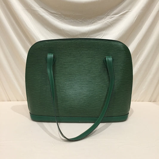 Louis Vuitton Green Epi Leather Lussac Tote Sku# 72497