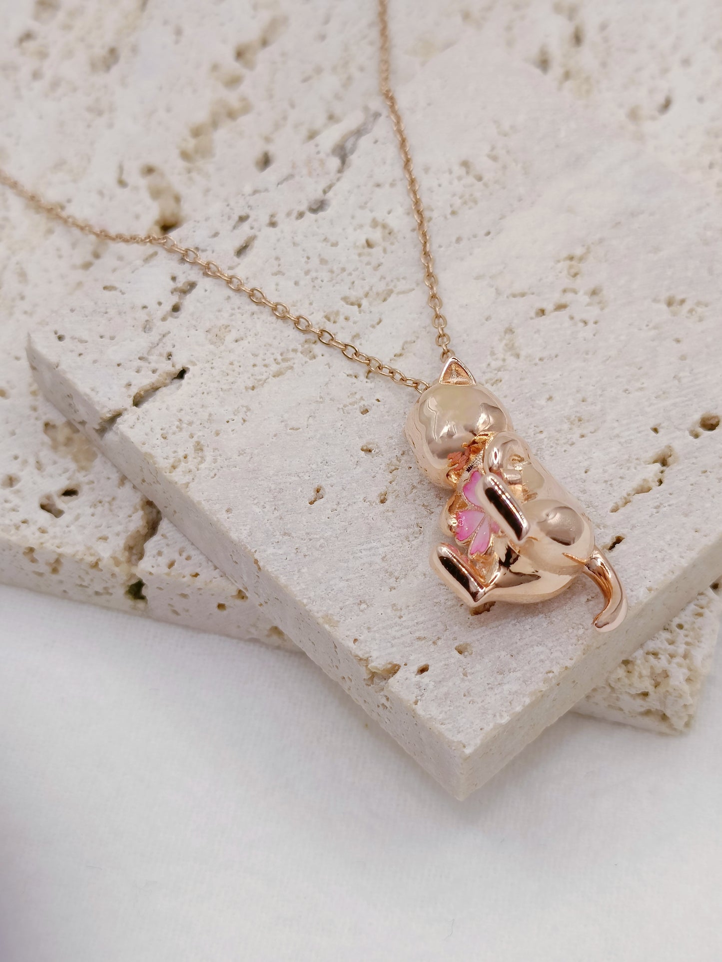 【Luxcellent x CreaMint】Cakura Rose Gold Tone Necklace