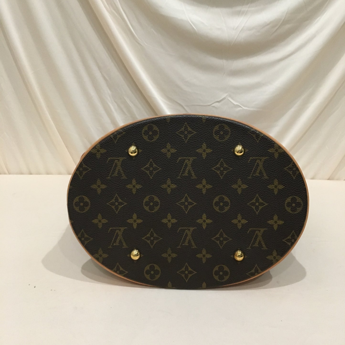 Louis Vuitton Monogram Coated Canvas Bucket GM Shoulder Bag Sku# 73589