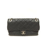 Chanel Black Leather Flap Shoulder Bag Sku# 81173