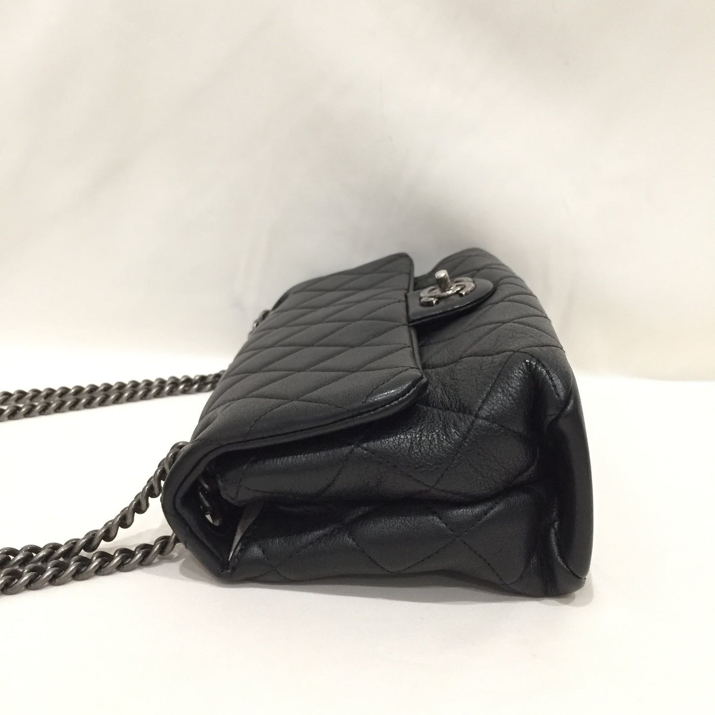 Chanel Black Leather Flap Shoulder Bag Sku# 81173