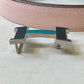 Hermes Pink Navy 24MM Bicolor Buckle Belt Size 80 (H 24mm bicolor) Sku# 47233