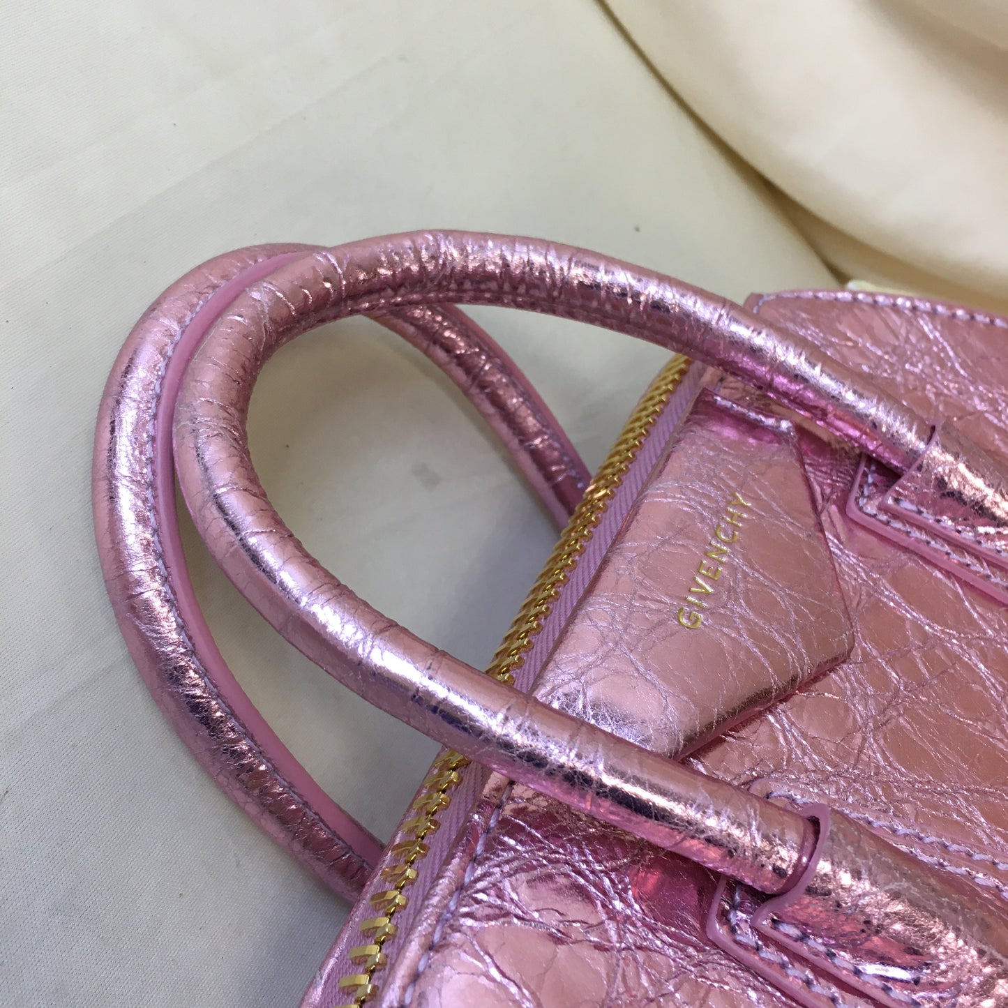 Givenchy Pink Mini Antigona 2ways Tote Sku# 68630