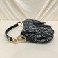 Dior Navy Canvas Saddle Handbag Sku# 73720