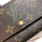 Louis Vuitton Monogram Coated Canvas Zippy Wallet Sku# 79397