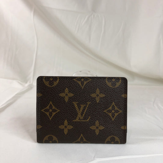 Louis Vuitton Monogram Coated Canvas Bifold Pass Card Case Sku# 79398