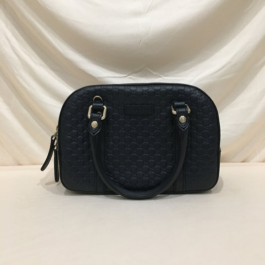 Gucci Navy Leather Handbag Sku# 71529