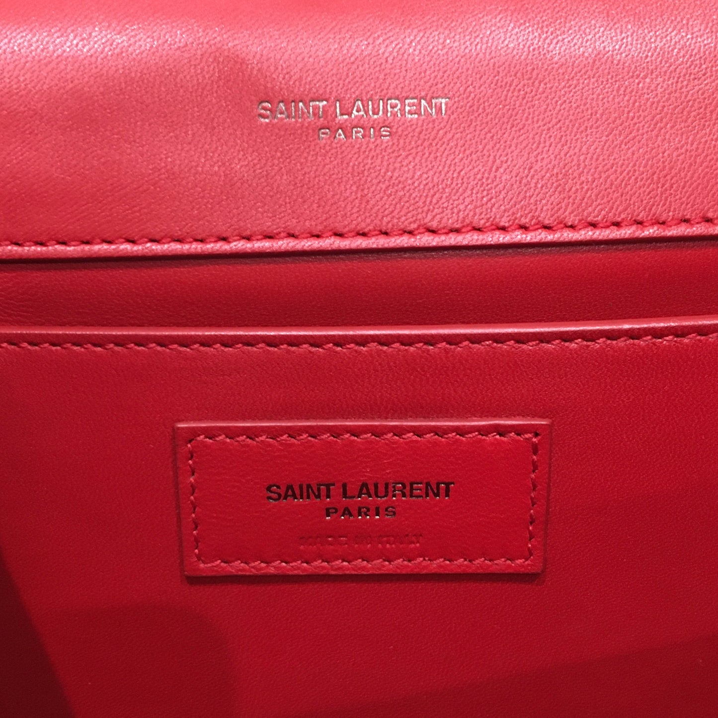 Yves Saint Laurent Orange Suede Star Chain Shoulder Bag Sku# 71524