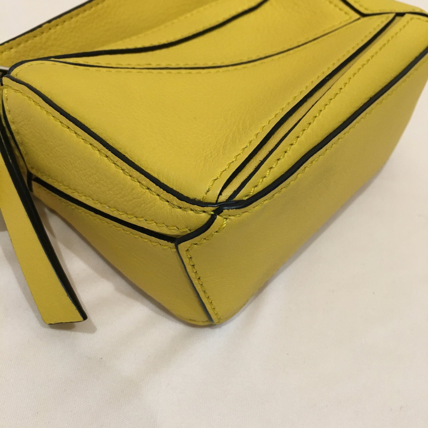 Loewe Yellow Calfskin Nano Puzzle Crossbody Bag Sku# 71521