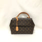 Louis Vuitton Brown Leather Monogram Cluny BB 2-ways Crossbody Bag Sku# 82305