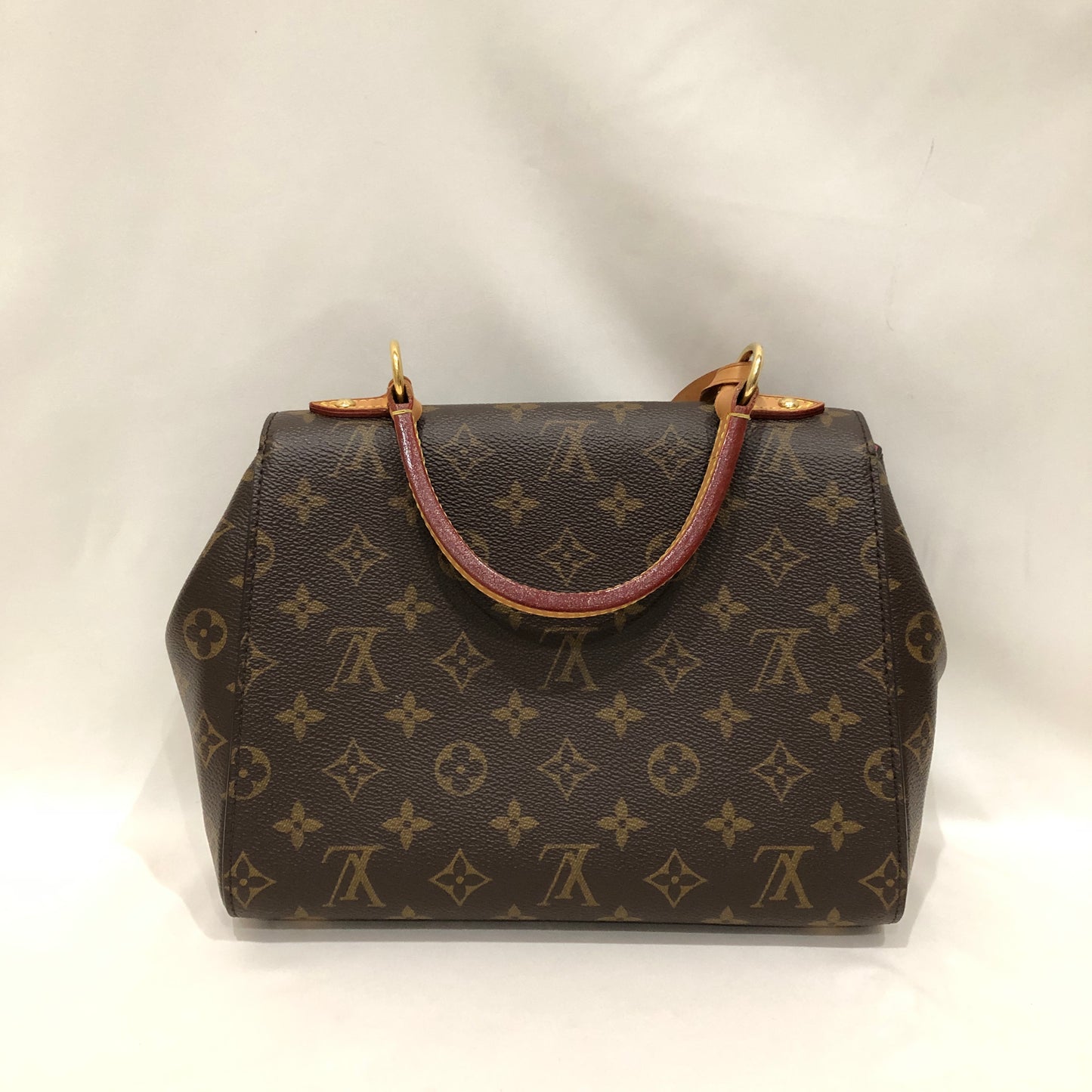 Louis Vuitton Brown Leather Monogram Cluny BB 2-ways Crossbody Bag Sku# 82305