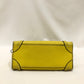 Celine Yellow Calfskin Leather Nano Luggage Crossbody Bag Sku# 81990