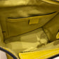 Celine Yellow Calfskin Leather Nano Luggage Crossbody Bag Sku# 81990