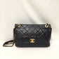 Chanel Black Python Flap Shoulder Bag Sku# 80818