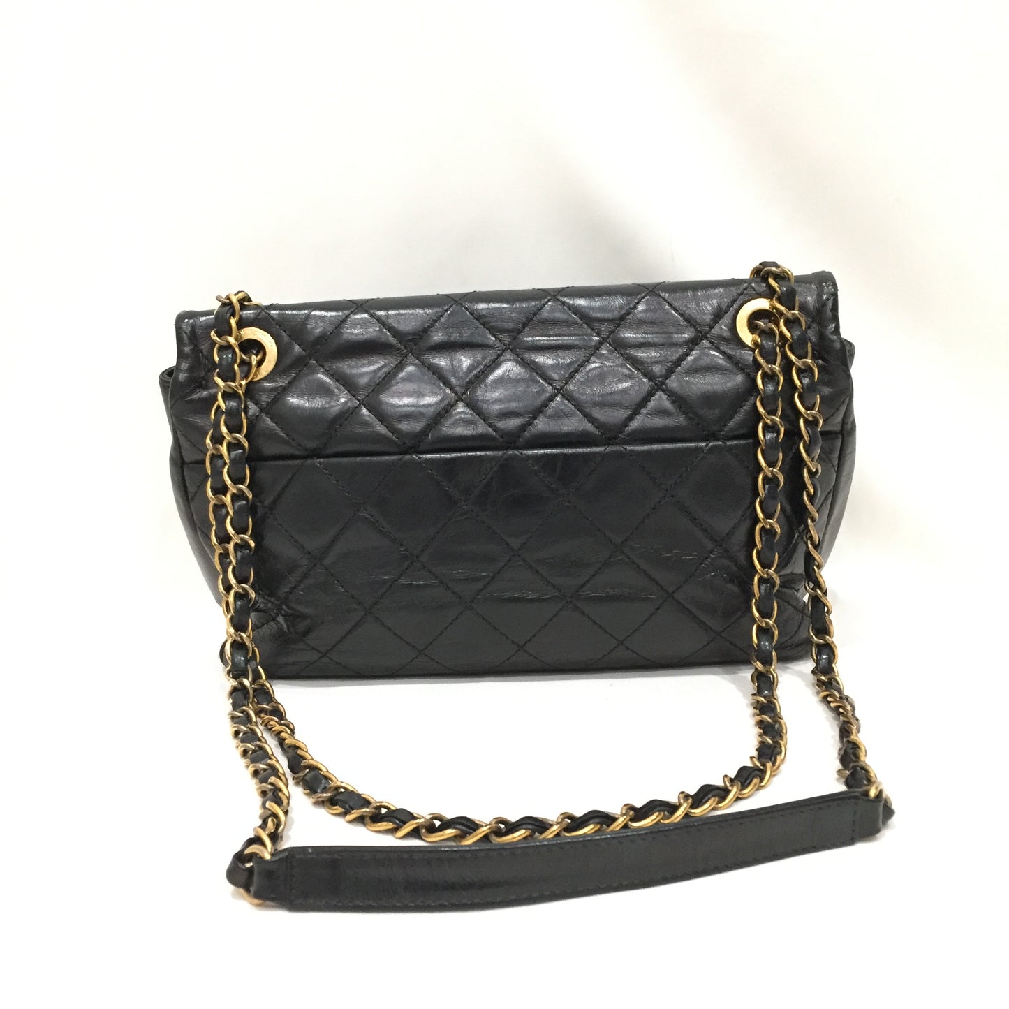 Chanel Black Python Flap Shoulder Bag Sku# 80818