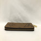 Louis Vuitton Brown Leather Monogram Reversed Zip Around Long Wallet Sku# 82303