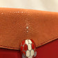 Bvlgari Orange Red Stingray Shoulder Bag Sku# 81922