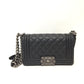 Chanel Black Quilted Lambskin Leboy Flap Shoulder Bag Sku# 80969