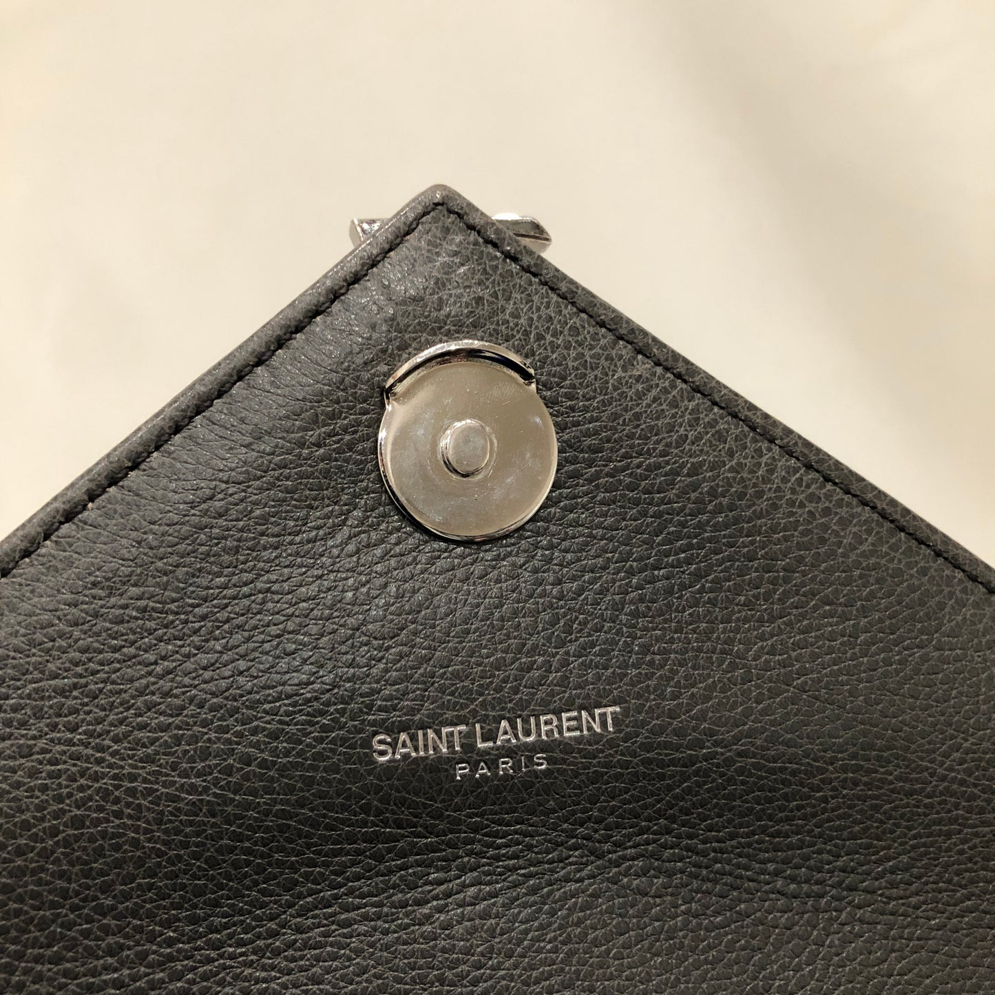 Saint Laurent Grey Leather Medium College 2-ways Bag Sku# 81721