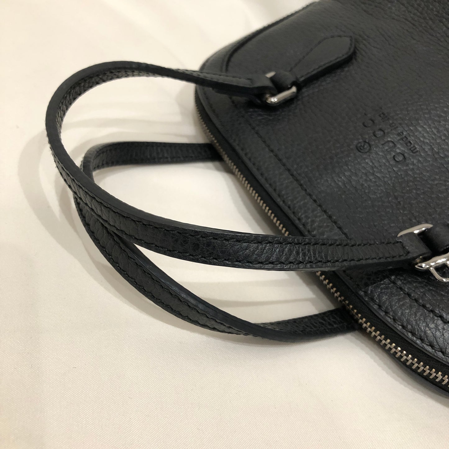 Gucci Black Leather Dome 2-ways Crossbody Bag Sku# 82775