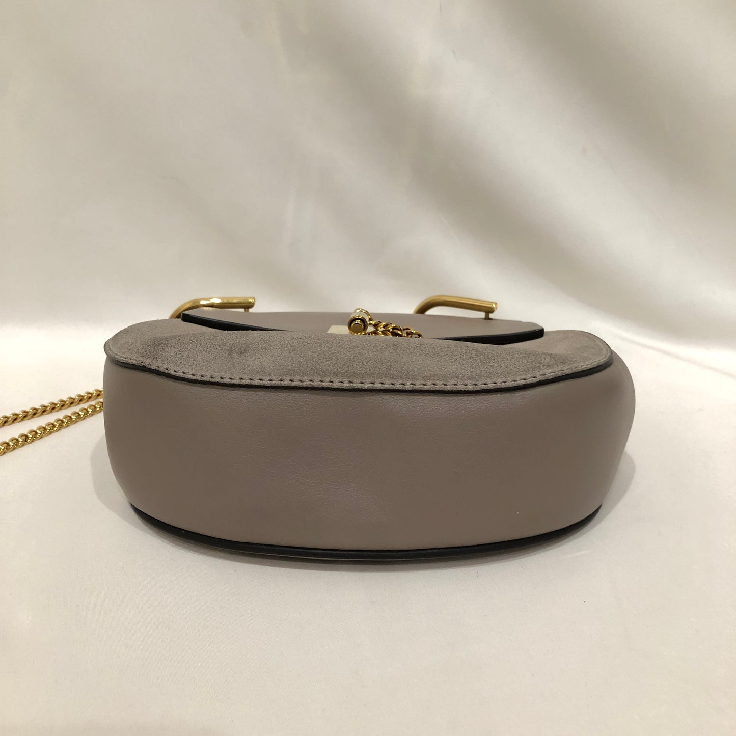 Chloe Grey Suede and Leather Mini Drew Bag Sku# 82772