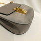 Chloe Grey Suede and Leather Mini Drew Bag Sku# 82772