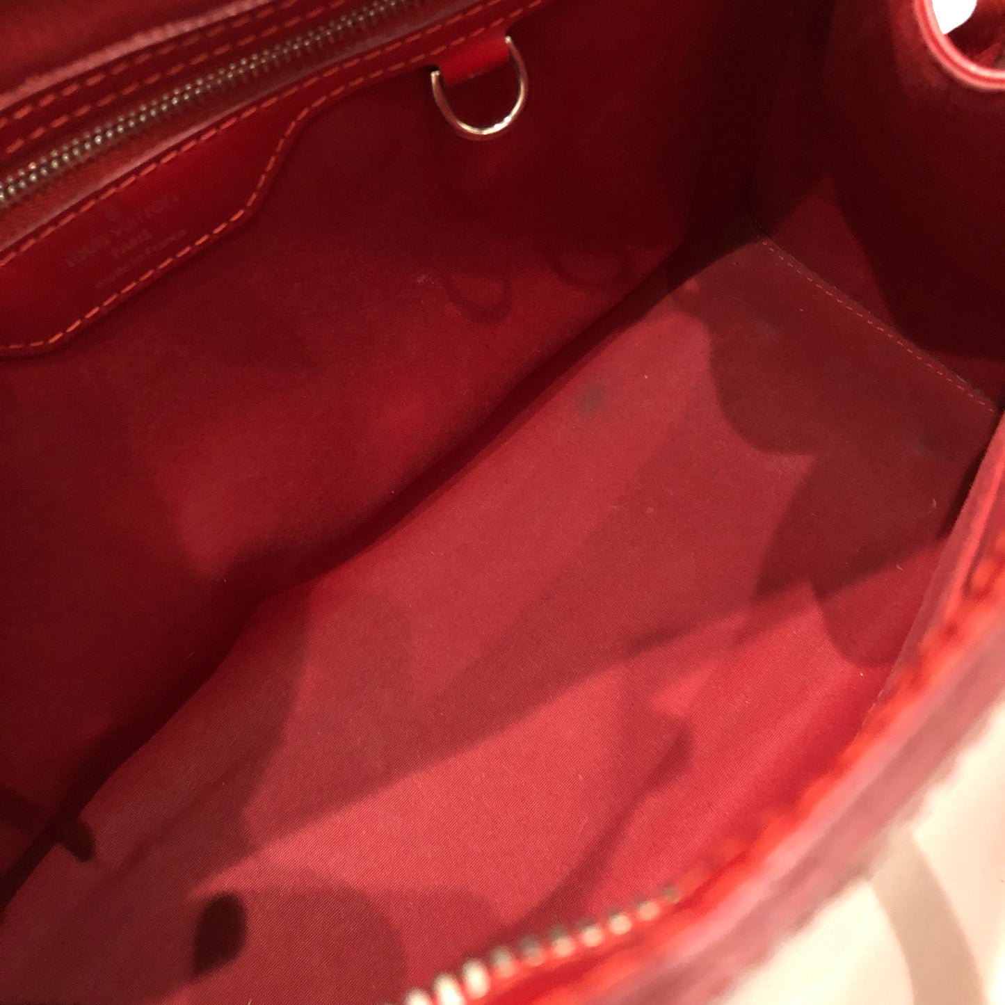 Louis Vuitton Red Epi Brea With Strap Tote Sku# 82769