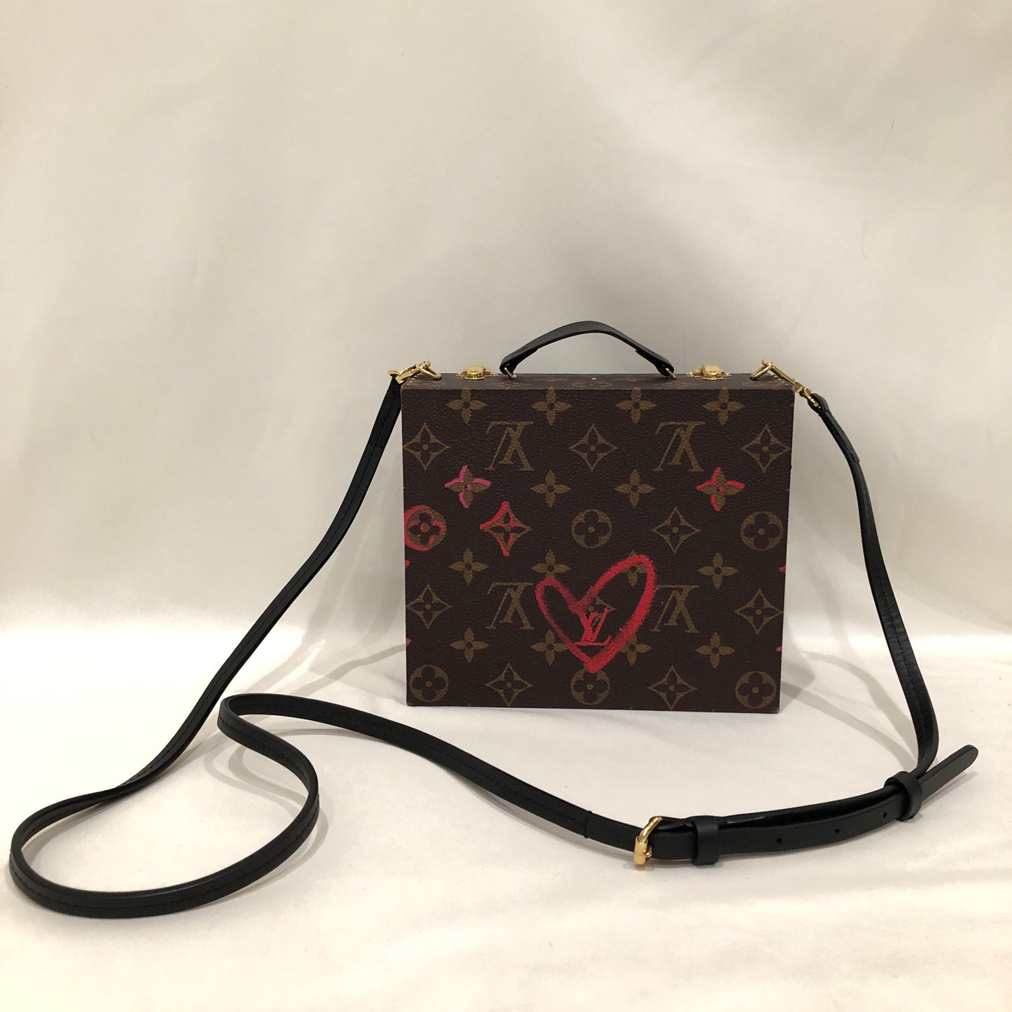 Louis Vuitton Monogram Falling In Love Mobile Box Crossbody Bag Sku# 82788