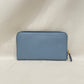 Prada Light Blue Leather Zip Around Long Wallet Sku# 79913