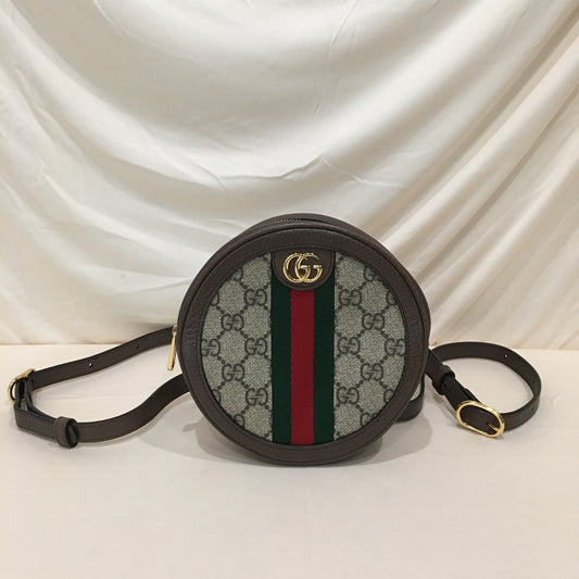 Gucci Ophidia GG Coated Canvas Mini Round Backpack Sku# 71668