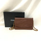 Chanel Brown Caviar Timeless Wallet On Chain Sku# 81363