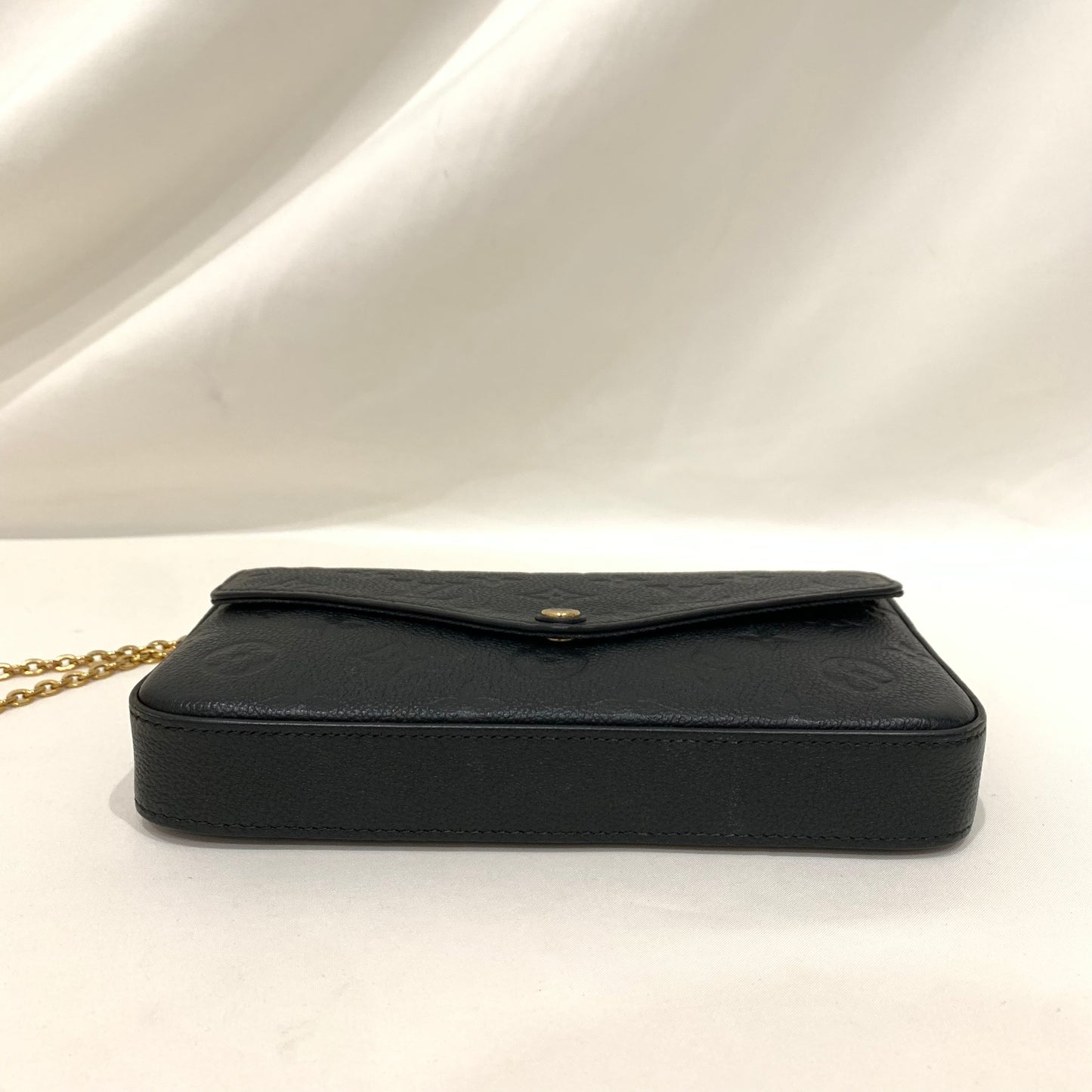 Louis Vuitton Black Monogram Empreinte Felicie With Insert Card Holder & Zippy Pouch  Sku# 81357