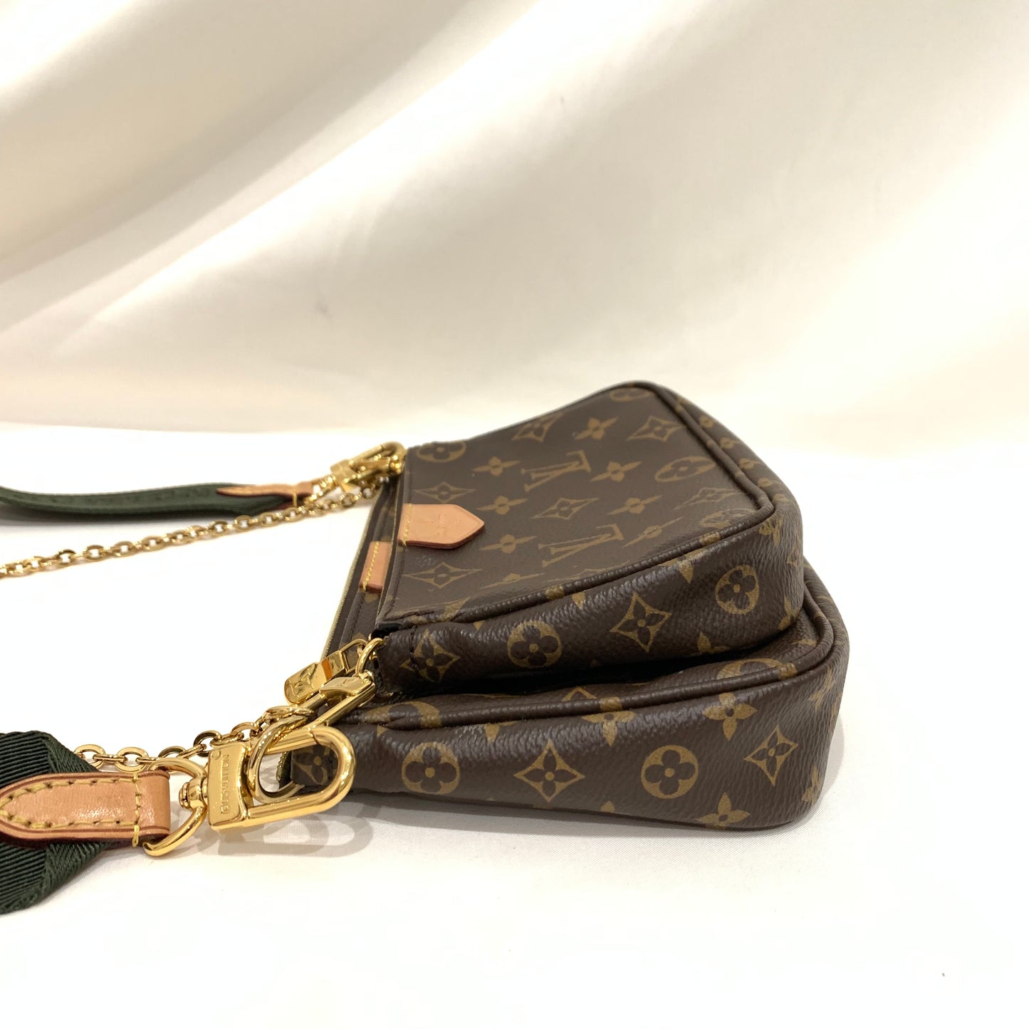 Louis Vuitton Khaki Monogram Multi Pochette Accessories Full Set Sku# 81360