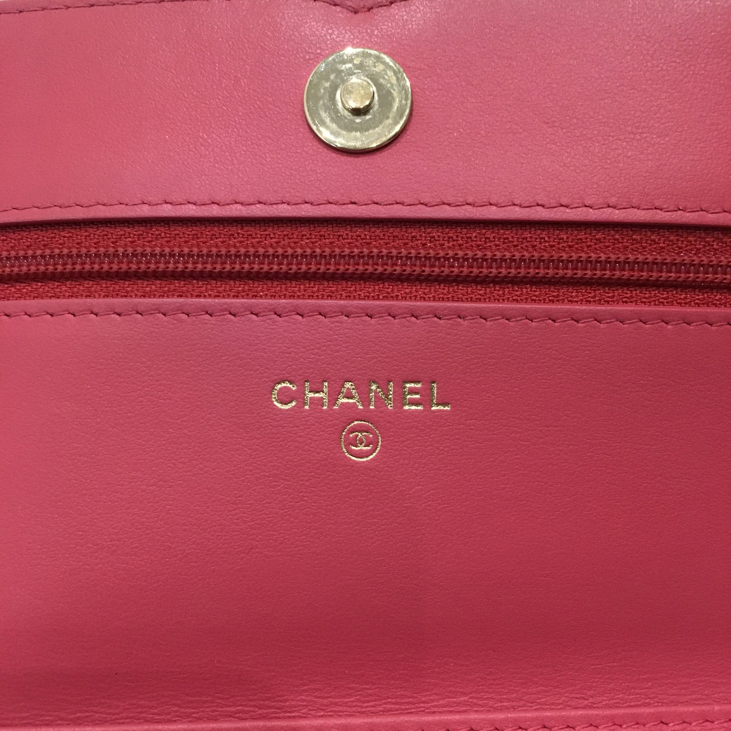 Chanel Pink Caviar CC Wallet On Chain Crossbody Bag Sku# 71559
