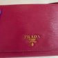 Prada Pink Leather Wallet On Chain Crossbody Bag Sku# 81169