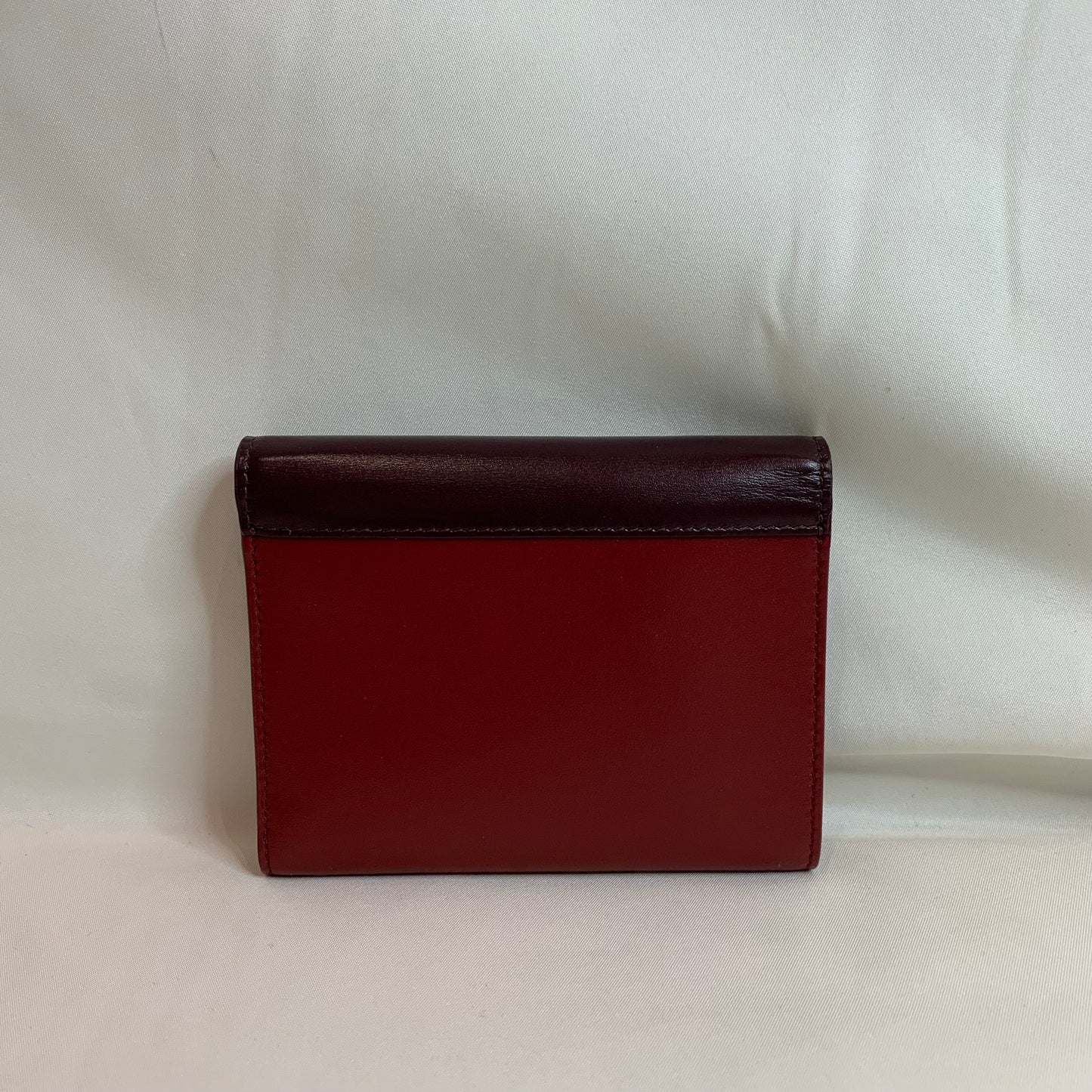 Celine Bicolor Leather C Folding Wallet Sku# 80904