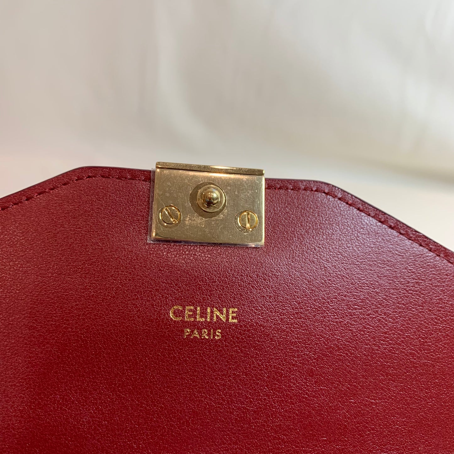 Celine Bicolor Leather C Folding Wallet Sku# 80904