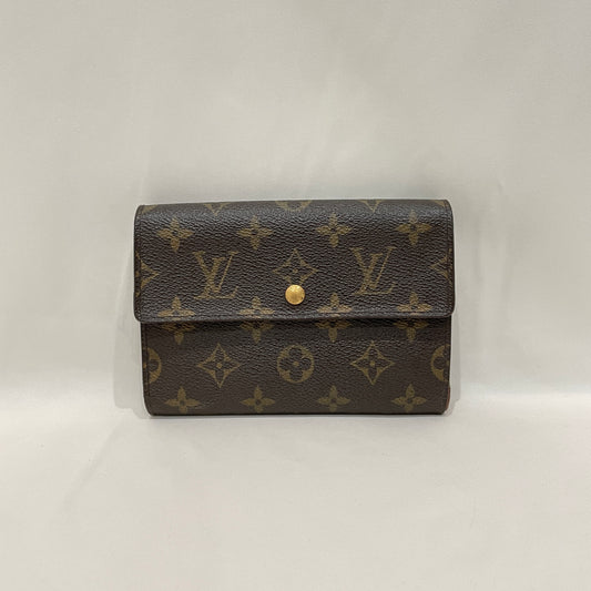 Louis Vuitton Monogram Coated Canvas Trifold Wallet Sku# 80076