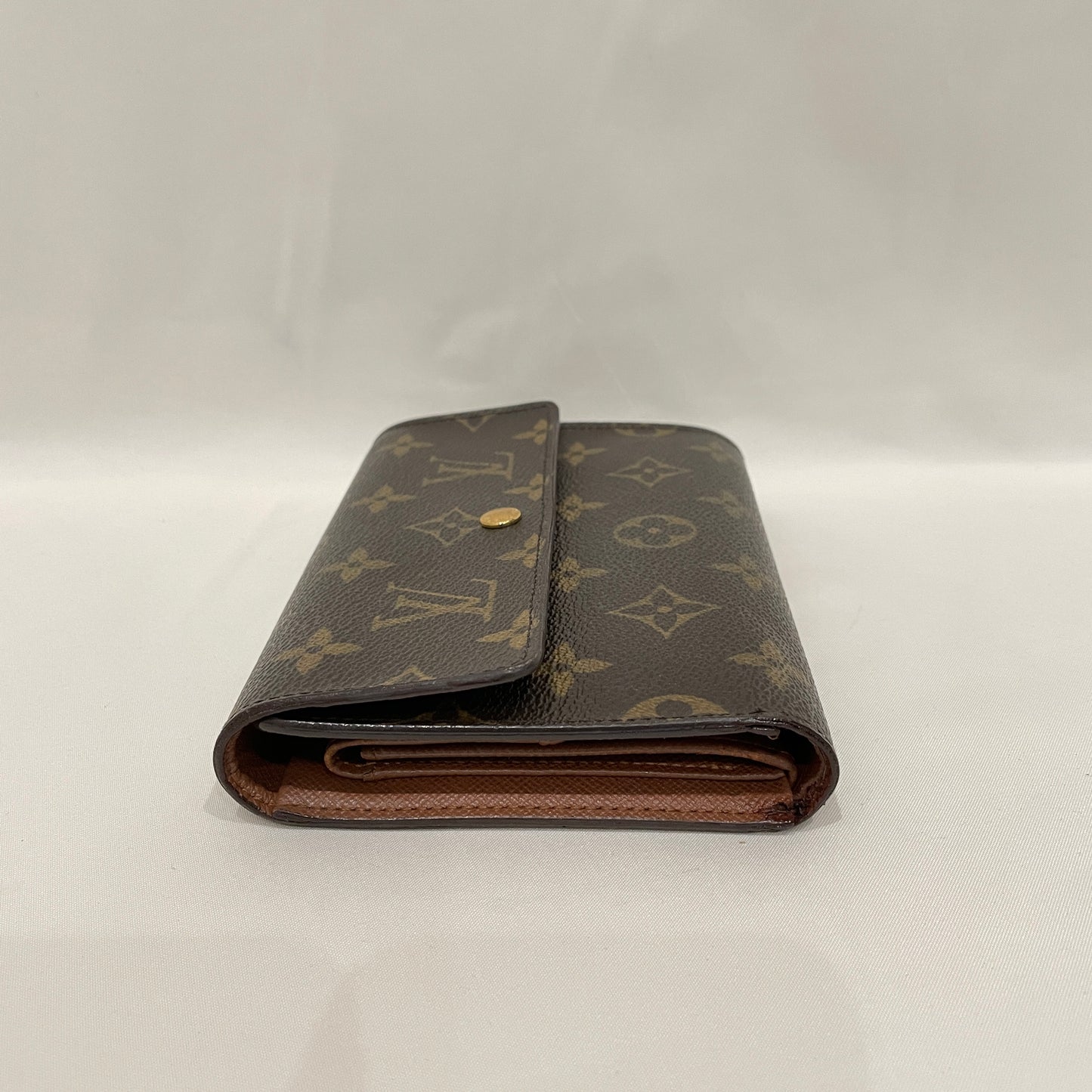 Louis Vuitton Monogram Coated Canvas Trifold Wallet Sku# 80076