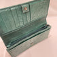 Gucci Green Leather Bifold Long Wallet Sku# 80006