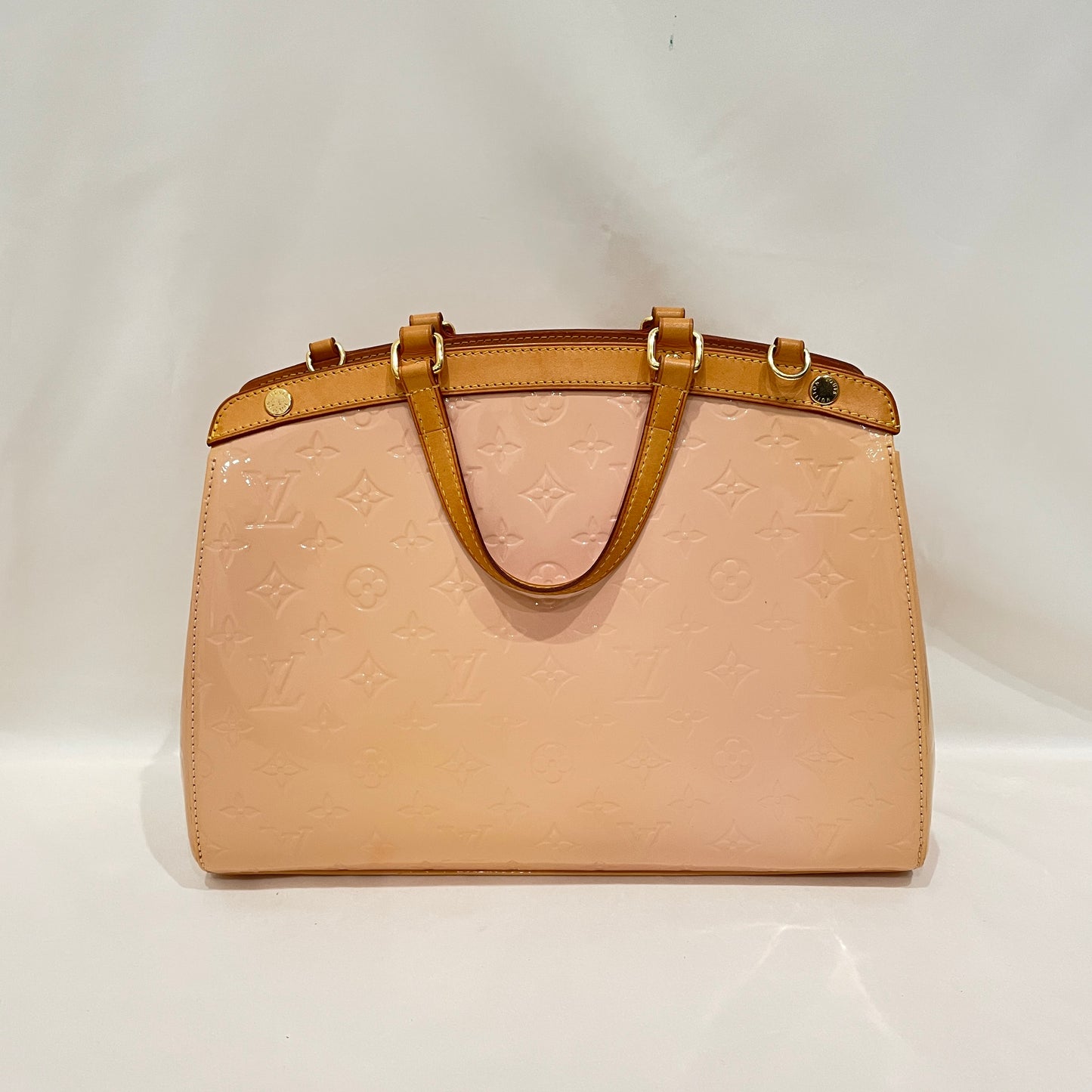 Louis Vuitton Beige Vernis Brea 2-ways Tote Sku# 80223