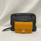 Chanel Black Yellow Patent Paris-Hamburg Double Camera Shoulder Bag Sku# 80231