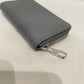 Louis Vuitton Grey Taiga Leather Zip Around Long Wallet Sku# 80095